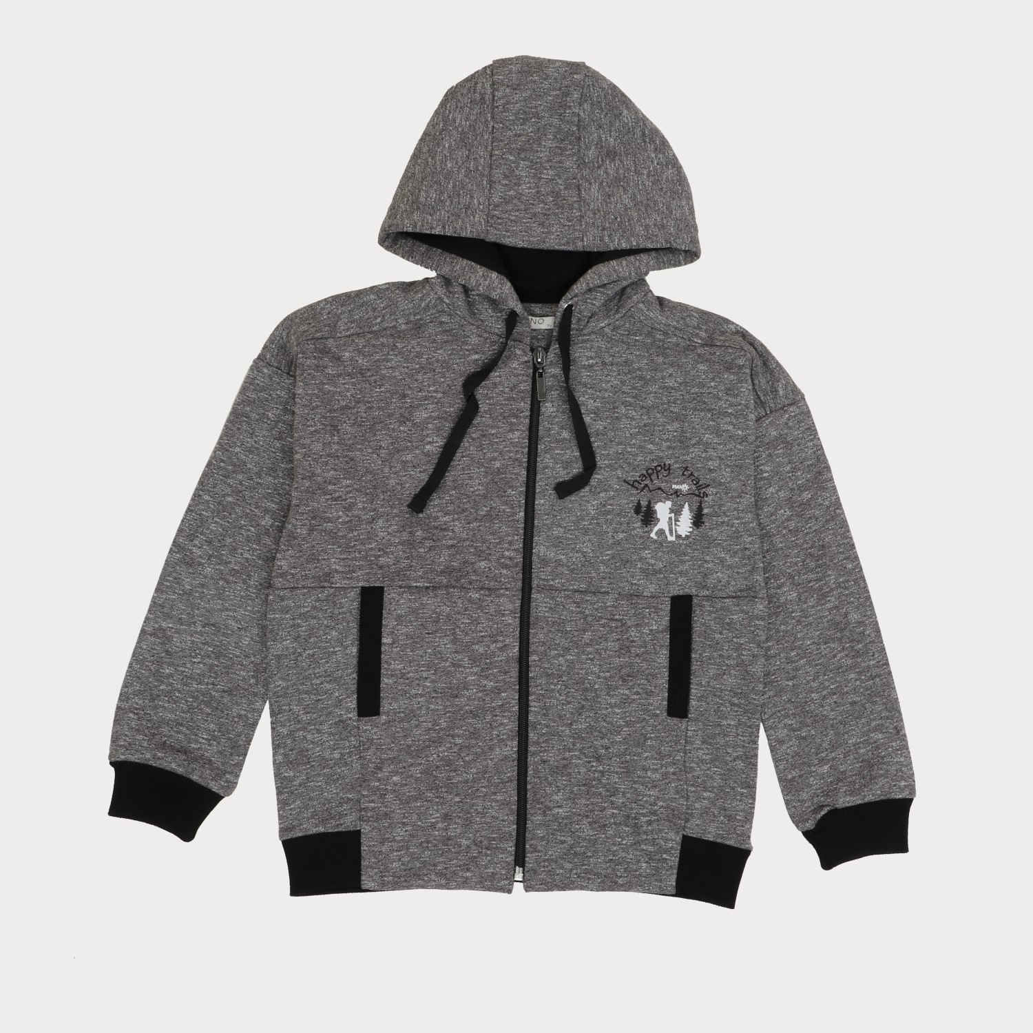 سوییت شرت آستین افتاده دورس 3 نخ افکت دار