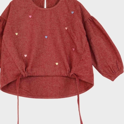 بلوز فلانل پیش گت دار