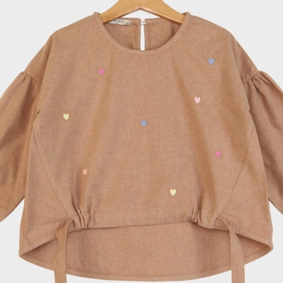 بلوز فلانل پیش گت دار