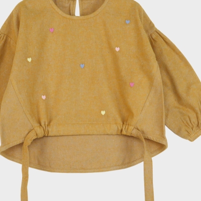 بلوز فلانل پیش گت دار