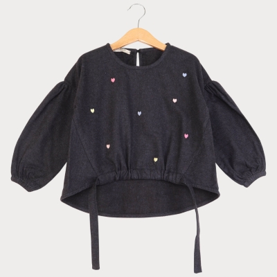 بلوز فلانل پیش گت دار