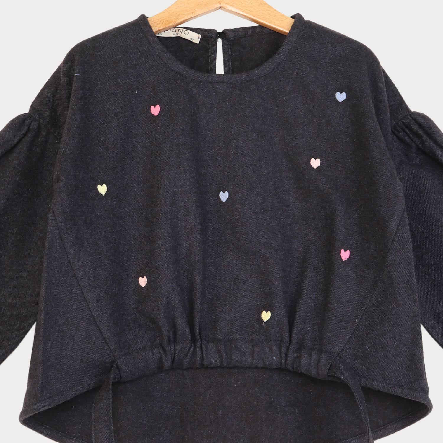 بلوز فلانل پیش گت دار