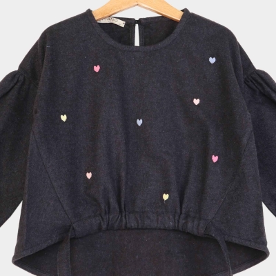 بلوز فلانل پیش گت دار