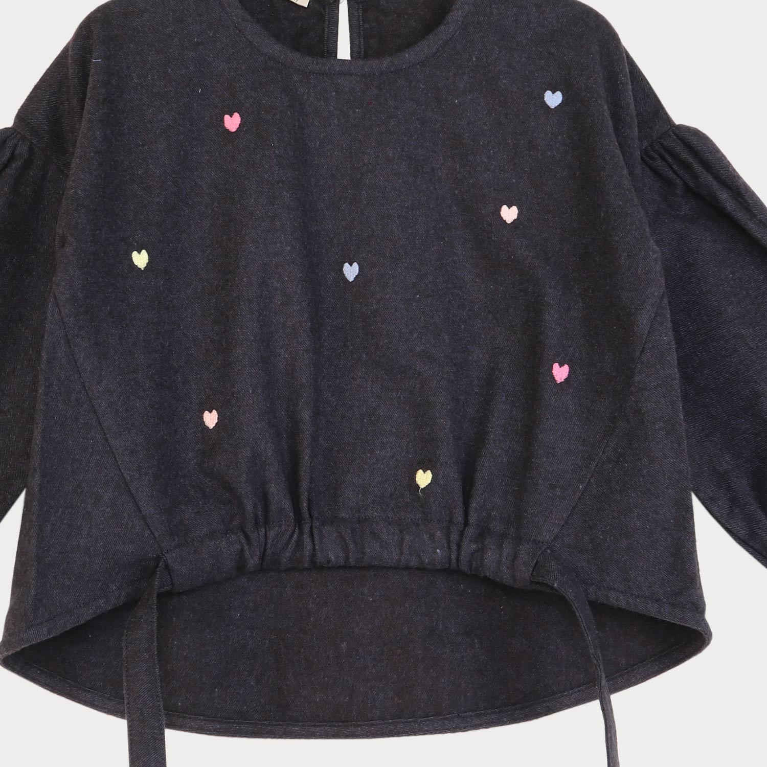 بلوز فلانل پیش گت دار