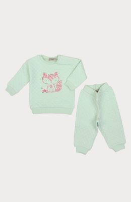 بلوز و شلوار ژاکارد حبابی نوزادی