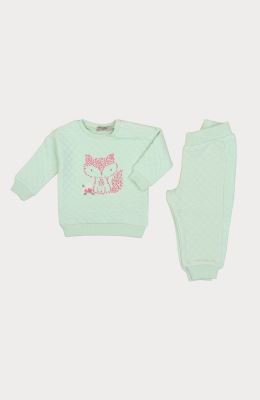 بلوز و شلوار ژاکارد حبابی نوزادی