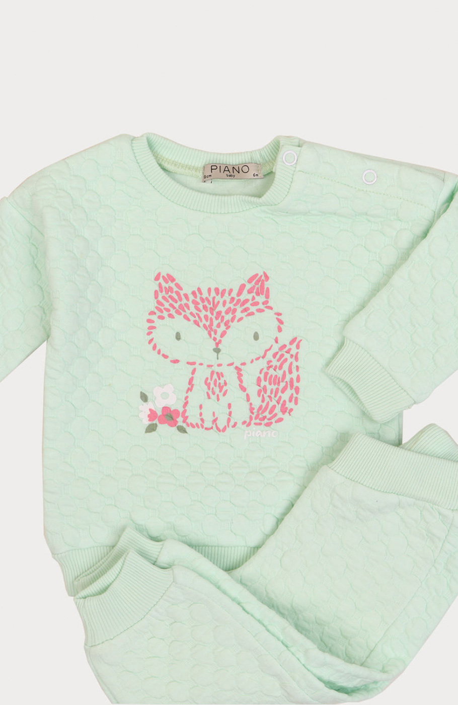 بلوز و شلوار ژاکارد حبابی نوزادی