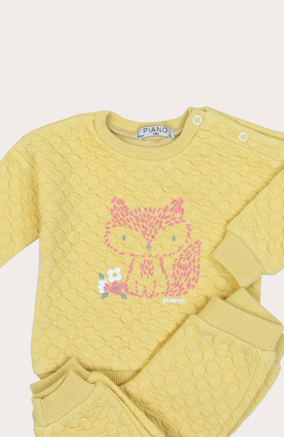 بلوز و شلوار ژاکارد حبابی نوزادی