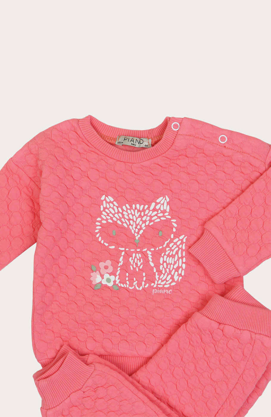 بلوز و شلوار ژاکارد حبابی نوزادی