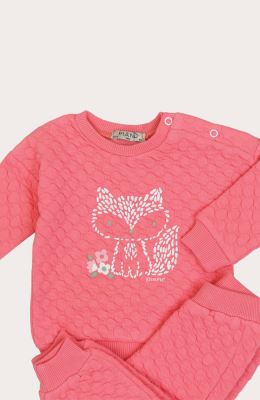 بلوز و شلوار ژاکارد حبابی نوزادی