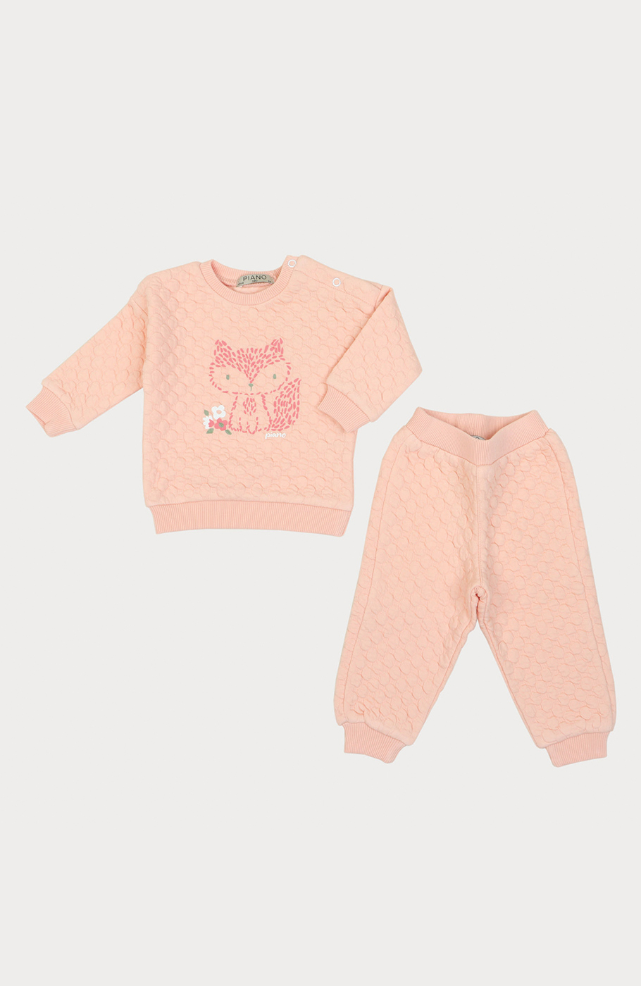 بلوز و شلوار ژاکارد حبابی نوزادی