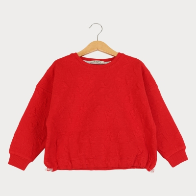 بلوز ژاکارد قلبی