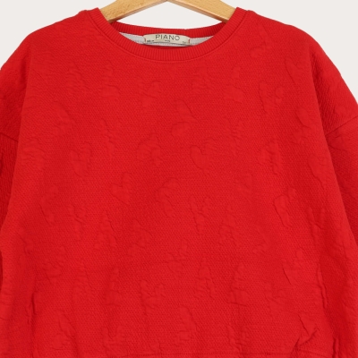 بلوز ژاکارد قلبی