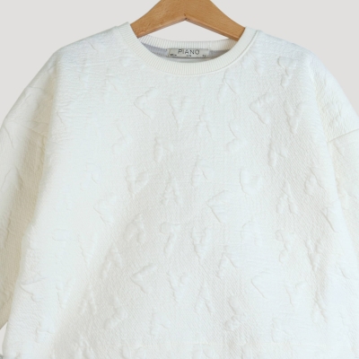 بلوز ژاکارد قلبی