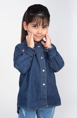 شومیز جین آستین بلند