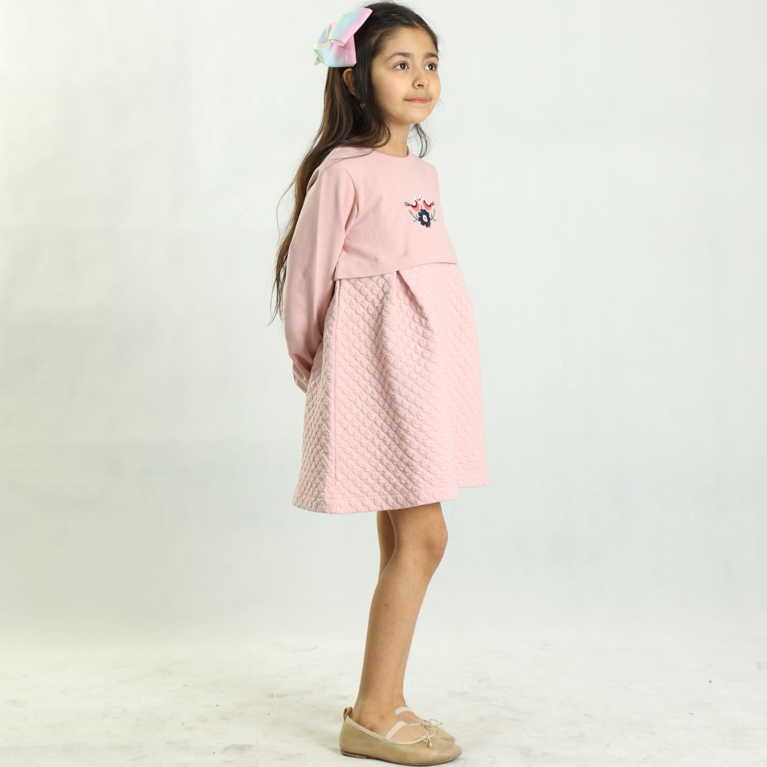 پیراهن دورس و ژاکارد حبابی