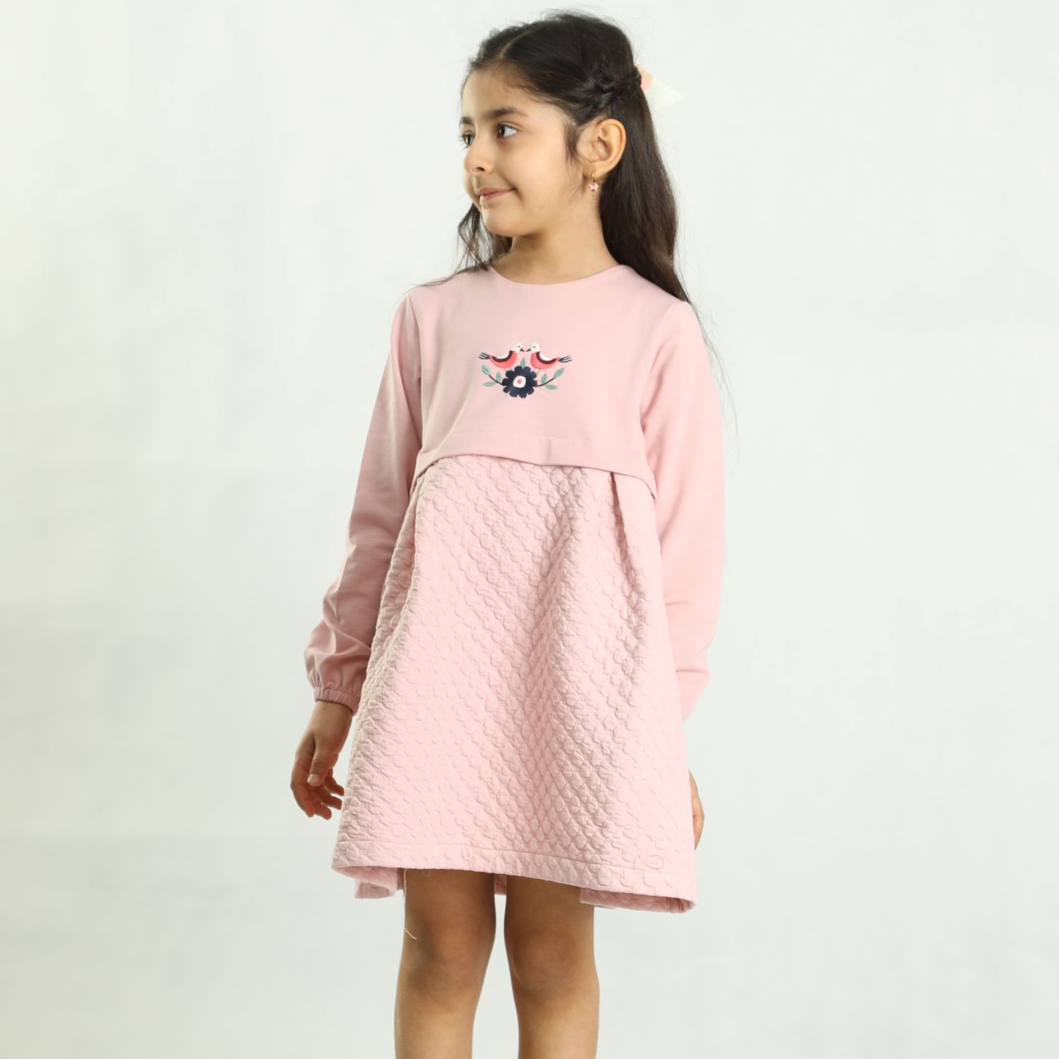 پیراهن دورس و ژاکارد حبابی