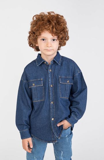 شومیز جین آستین بلند