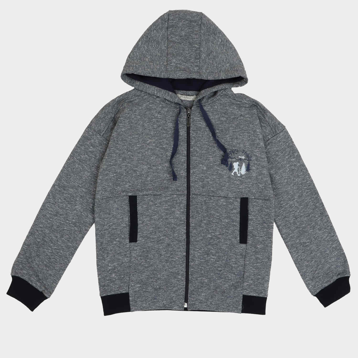 سوییت شرت آستین افتاده دورس 3 نخ افکت دار