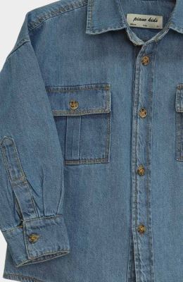 شومیز جین آستین بلند