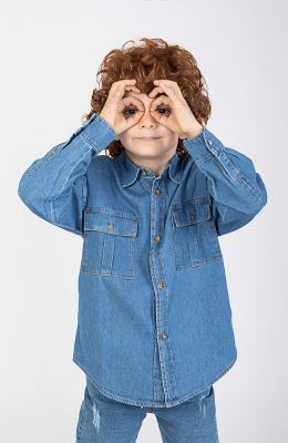 شومیز جین آستین بلند