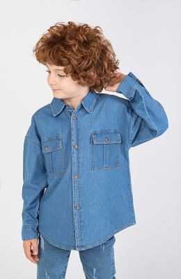 شومیز جین آستین بلند