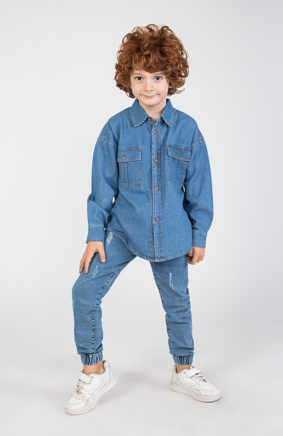 شومیز جین آستین بلند