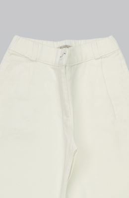 شلوار کتان پیلی دار