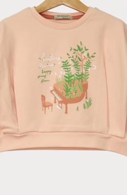 بلوز فاینریب جلو پیلی دار (ست با کد 10196)