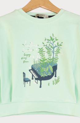 بلوز فاینریب جلو پیلی دار (ست با کد 10196)