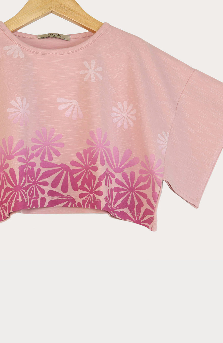 تیشرت یکرو لایکرا اسلپ والان دار (ست با کد 10199)