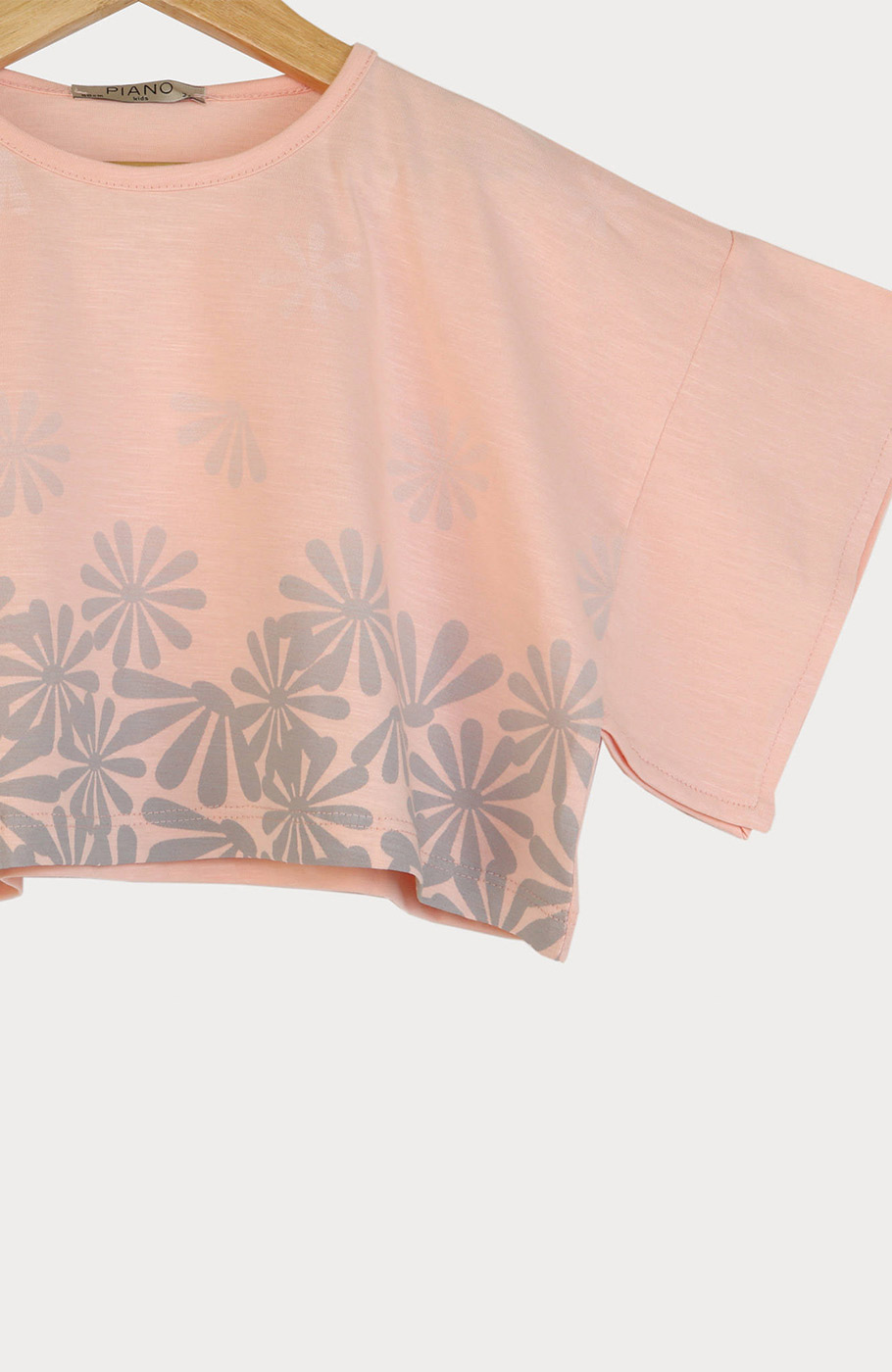 تیشرت یکرو لایکرا اسلپ والان دار (ست با کد 10199)