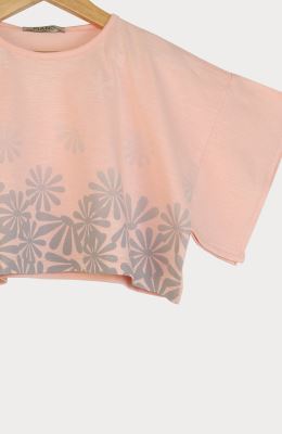 تیشرت یکرو لایکرا اسلپ والان دار (ست با کد 10199)