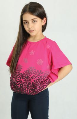 تیشرت یکرو لایکرا والان دار (ست با کد 10199)