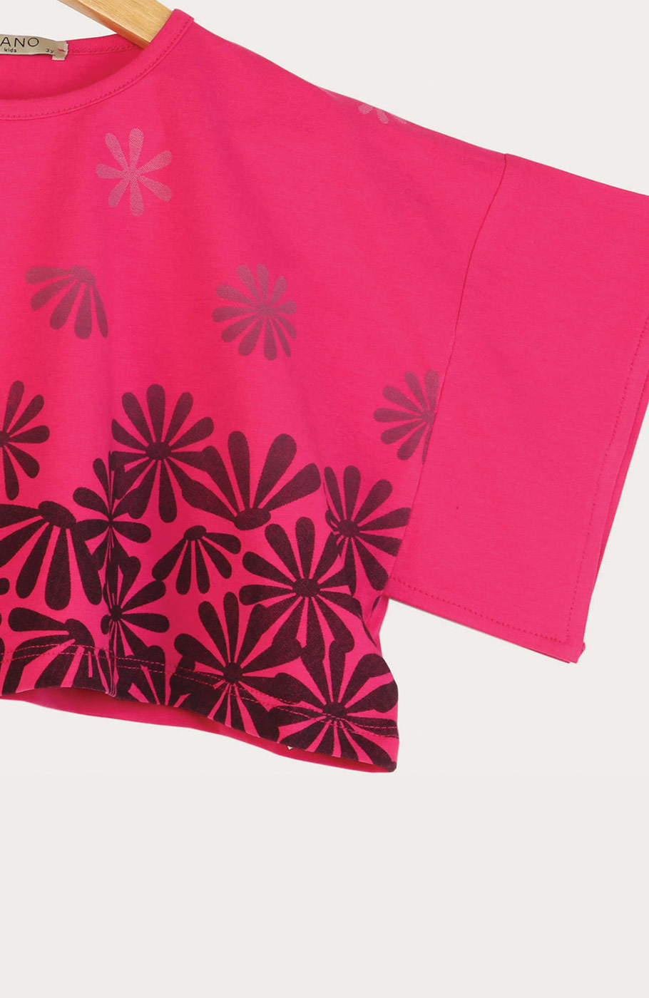 تیشرت یکرو لایکرا والان دار (ست با کد 10199)