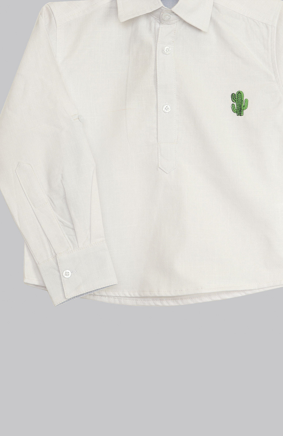 بلوز لینن اسلپ قاپک دار