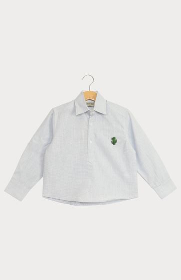 بلوز لینن اسلپ قاپک دار