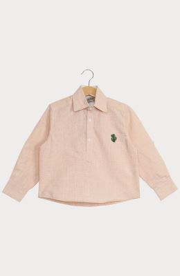 بلوز لینن اسلپ قاپک دار