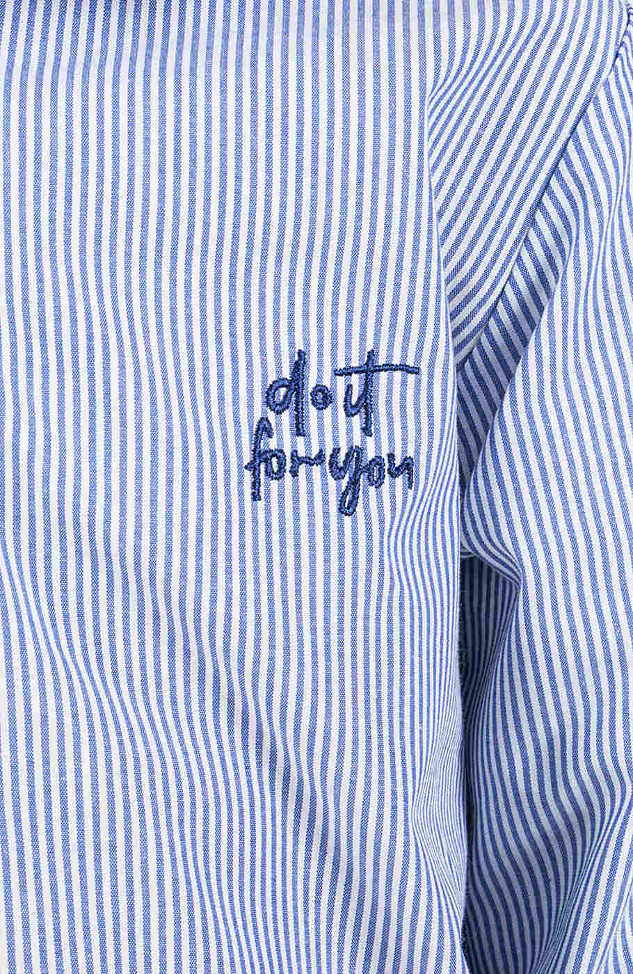 شومیز نساجی راه راه آستین بلند