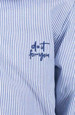 شومیز نساجی راه راه آستین بلند