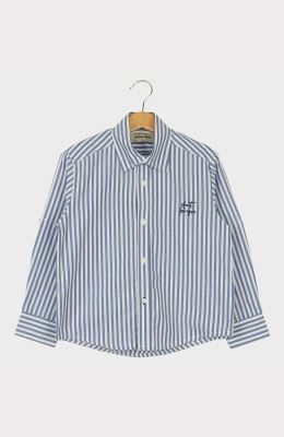 شومیز نساجی راه راه آستین بلند