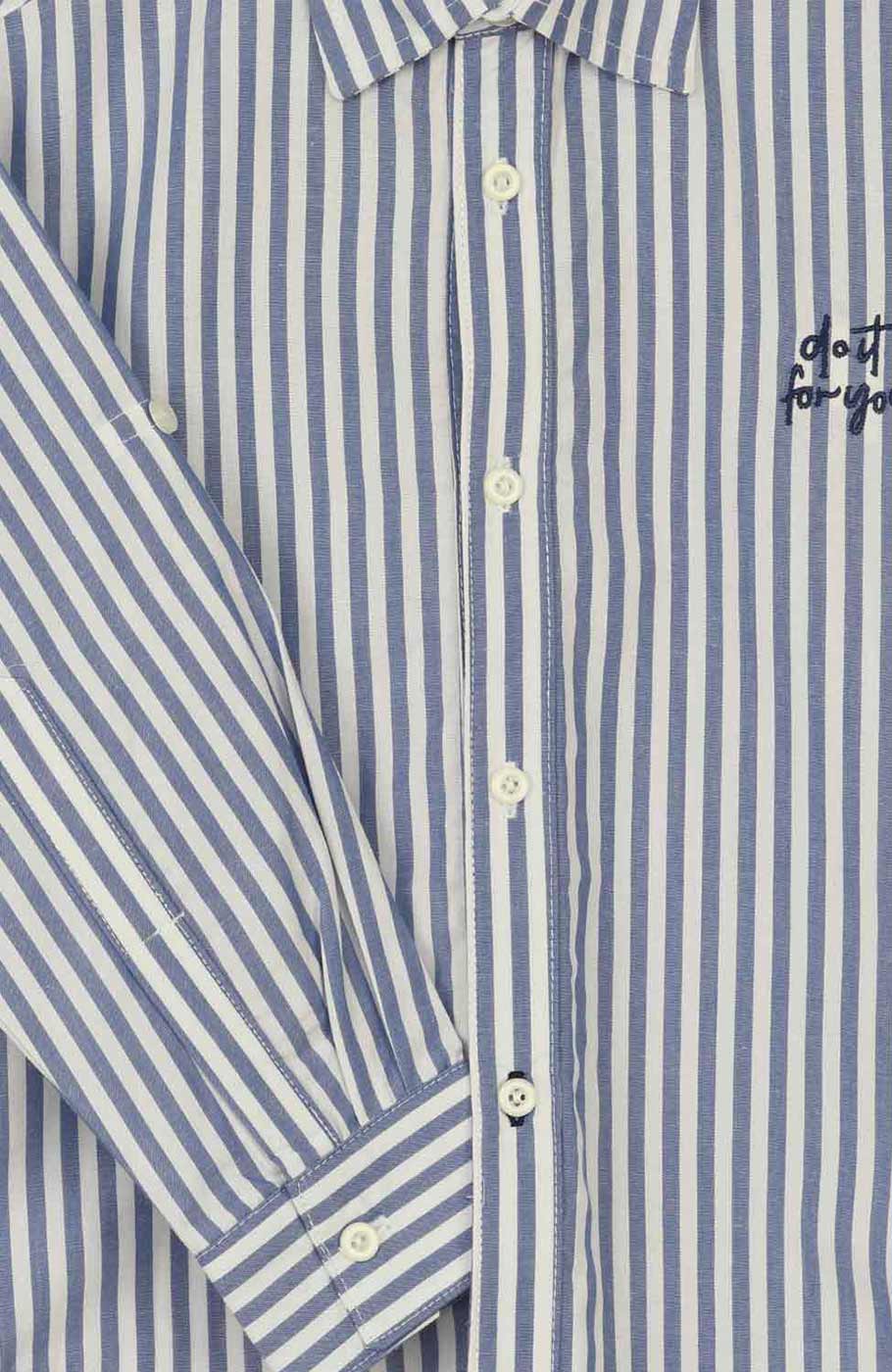 شومیز نساجی راه راه آستین بلند