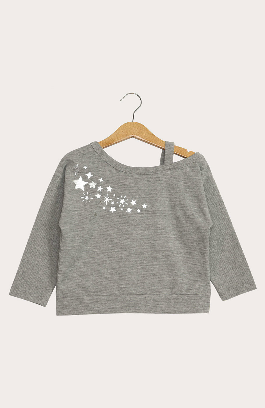 بلوز یکرو لایکرا لمه دار یقه رومی