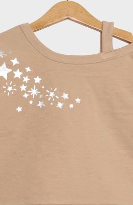 بلوز یکرو لایکرا لمه دار یقه رومی