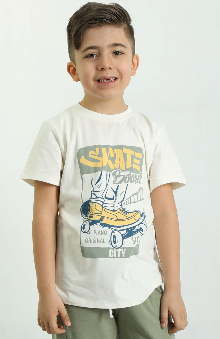 تیشرت یکرو لایکرا و شلوارک دورس دو نخ