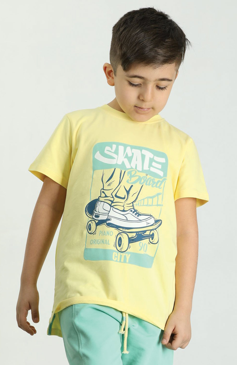 تیشرت یکرو لایکرا و شلوارک دورس دو نخ