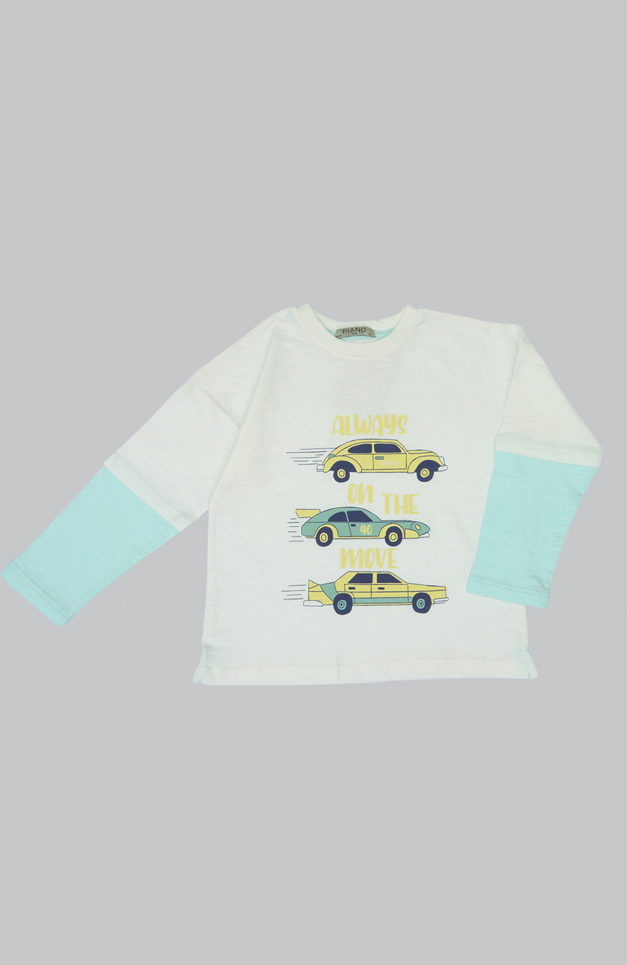 بلوز یکرو اسلپ آستین دو تکه