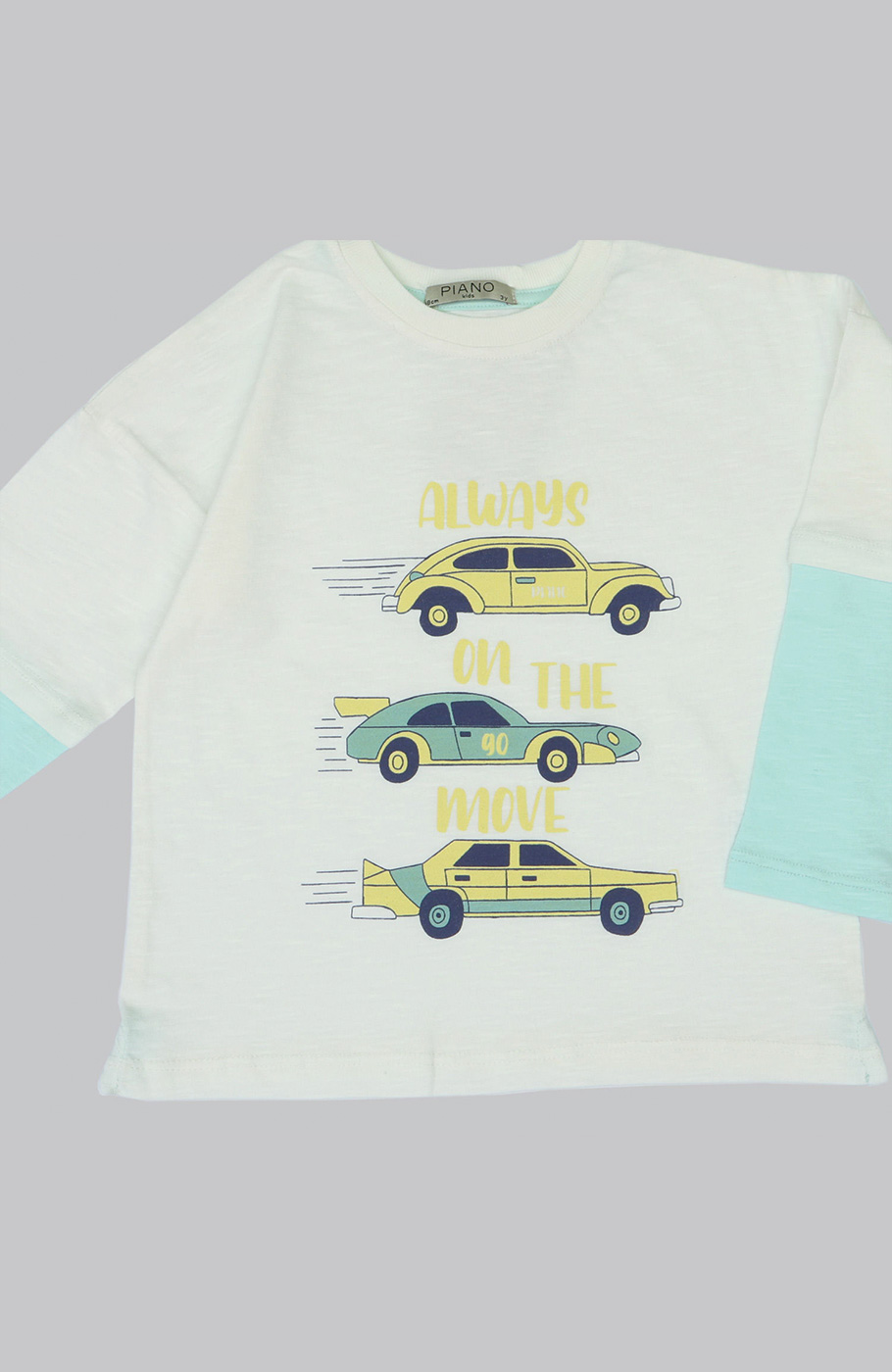 بلوز یکرو اسلپ آستین دو تکه