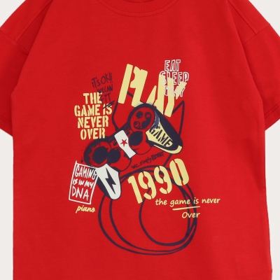 تیشرت یکرو لایکرا سرشانه برگشته