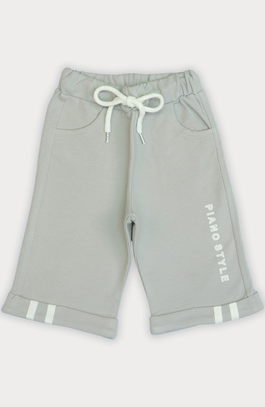 شلوارک دورس دو نخ دمپا نوار کتان دار